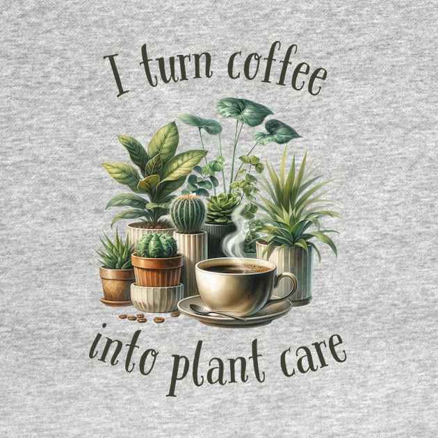 I turn coffee into plant care by Batshirt